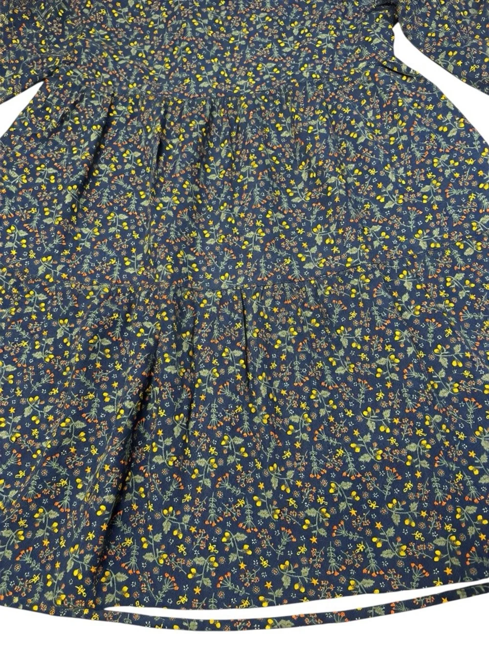New LaBeca Cotton Floral Tiered Long Sleeve Dress Size 11/12
